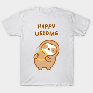 Happy Wedding Sloth T-Shirt